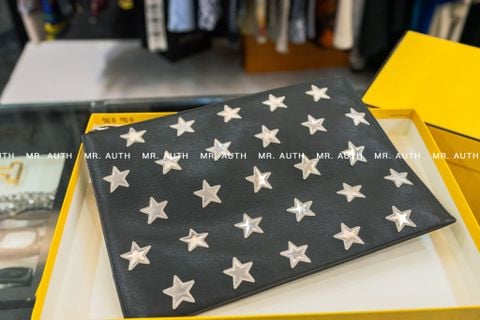  Saint Laurent Star Leather Pouch. 