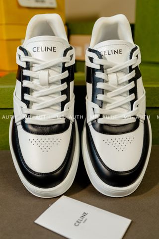  Celine Trainer CT-07 Low Lace-up Sneaker In Calfskin. 