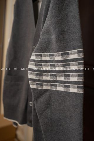  Thom Browne Hector 4-Bar stripe cardigan 