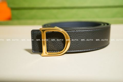  Dior D Icon Belt Buckle & Reversible Leather Belt 