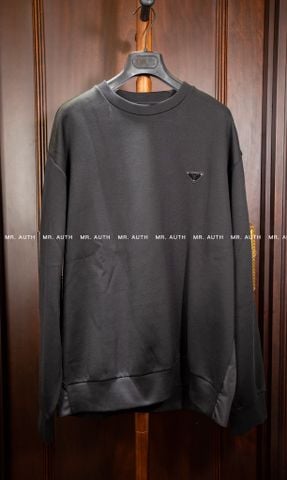  Prada triangle-logo cotton sweatshirt 