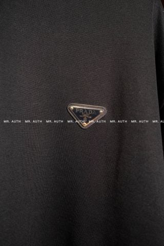  Prada triangle-logo cotton sweatshirt 