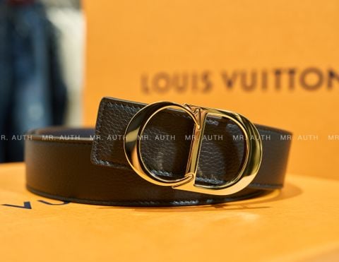  Dior CD Belt Buckle & Reversible Leather Belt 