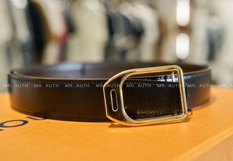 Hermes Jockey Belt Buckle & Reversible Leather Strap 