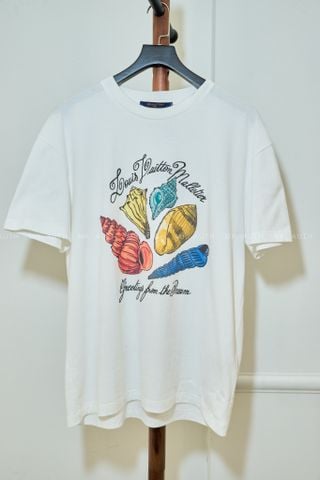  Louis Vuitton Printed Short-Sleeved Cotton T-Shirt. 