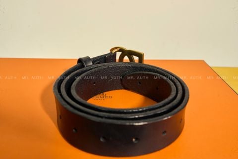  Dolce & Gabbana Split-grain Leather With Crossover DG Logo Belt. 