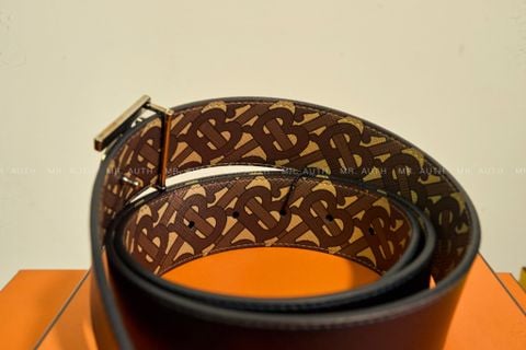  Burberry Monogram Motif Leather Belt. 