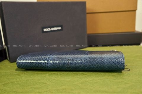 Dolce & Gabbana Python Leather Long Wallet. 