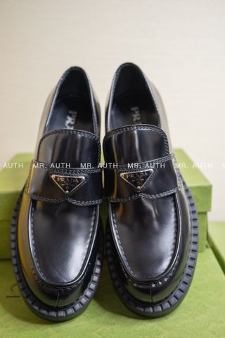  Prada Patent Leather Loafers. 