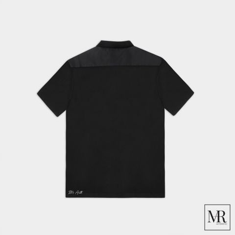  Áo Prada Stretch Cotton Polo Shirt With Nylon Details. 
