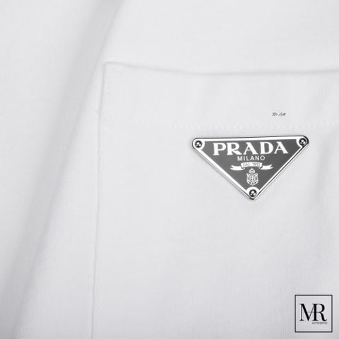  Áo Prada Logo-patch Short-sleeve T-shirt. 