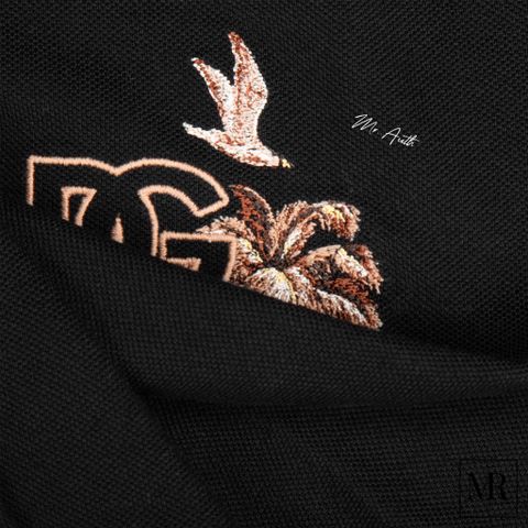  Áo Dolce & Gabbana Embroidered Logo Polo Shirt. 