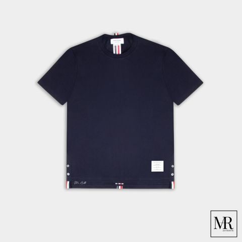  Áo Thom Browne Cotton Pique Center Back Stripe Relaxed Fit Tee. 
