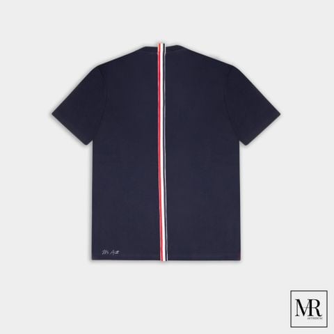  Áo Thom Browne Cotton Pique Center Back Stripe Relaxed Fit Tee. 