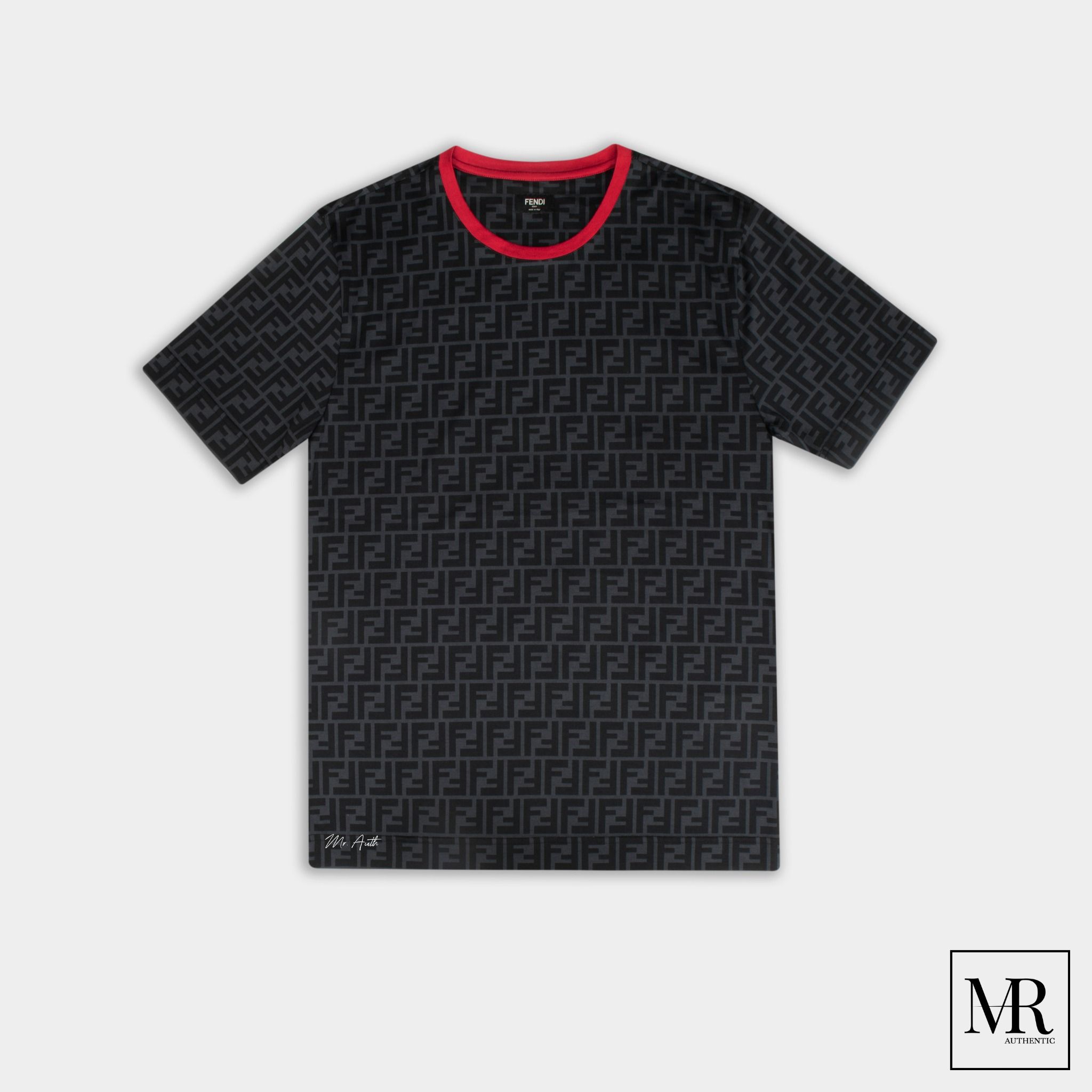 Áo Fendi Black cotton T-shirt.
