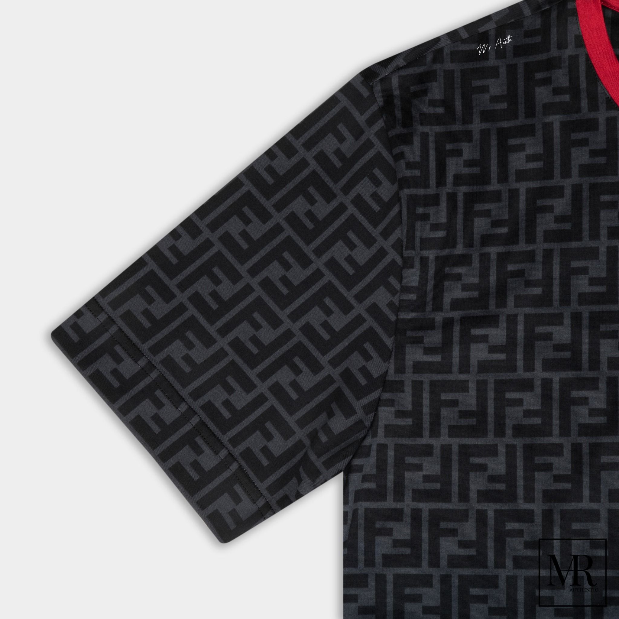 Áo Fendi Black cotton T-shirt.