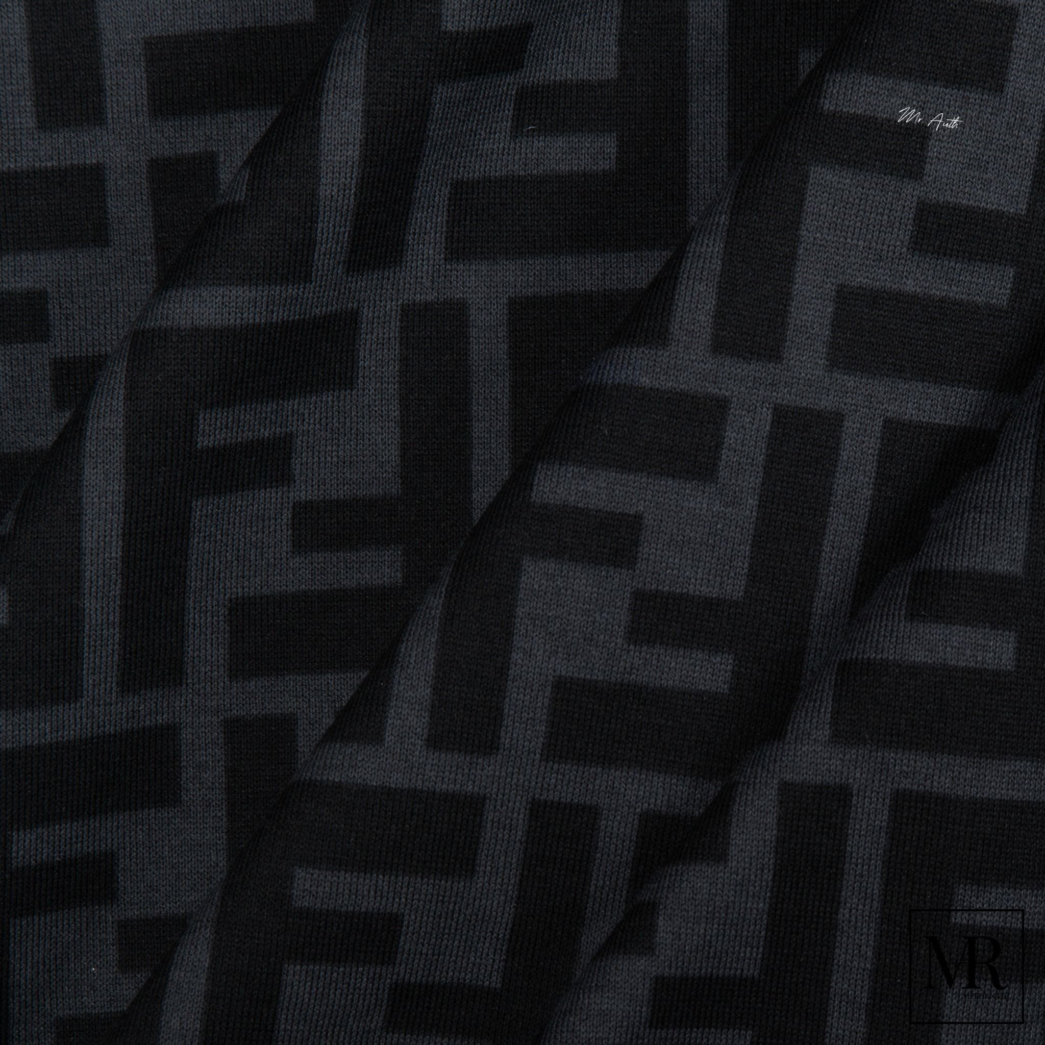 Áo Fendi Black cotton T-shirt.