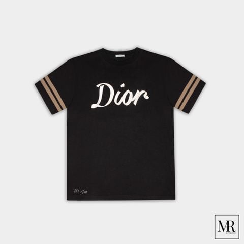  Áo Dior ICon Relaxed-Fit T-Shirt In Black Logo Embroidered 