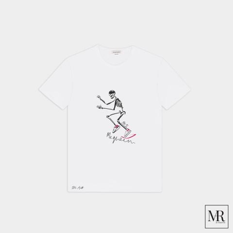  Áo Alexander Mcqueen Dancing Skeleton T-Shirt. 