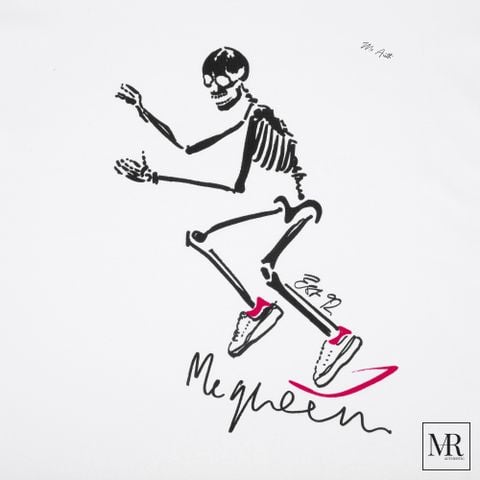  Áo Alexander Mcqueen Dancing Skeleton T-Shirt. 