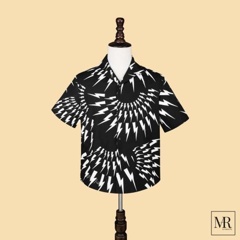  Áo Neil Barrett All Over Crazy Bolts Shirt. 