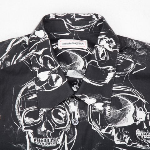  Áo Alexander McQueen Skull Print Shirt. 