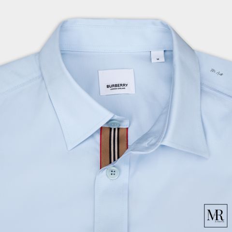  Áo Burberry Monogram Motif Stretch Cotton Blend Shirt 