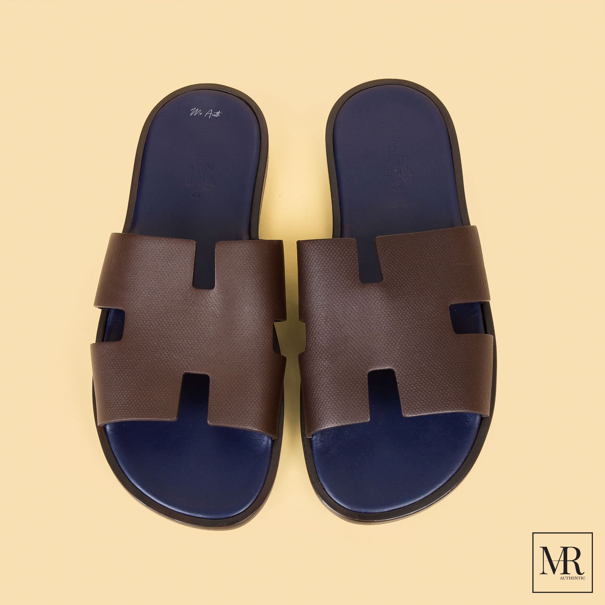 Dép Hermes Izmir Epsom Leather Sandal.