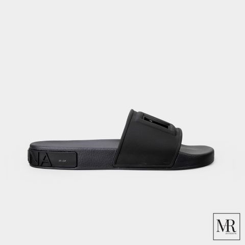  Dép Dolce & Gabbana Rubber Beachwear Slides with DG Millennials Logo. 