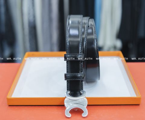  Celine Large Triomphe Belt in Vintage Calfskin 