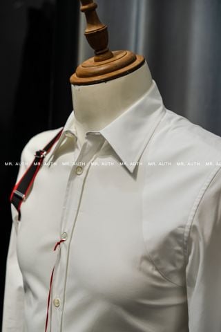  Alexander McQueen Single Brace Detail Shirt. 