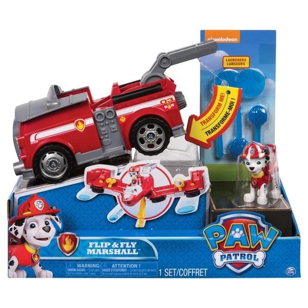 Xe Cứu Hộ Biến Hình 2 Trong 1 Paw Patrol Flip & Fly Marshall 6037883