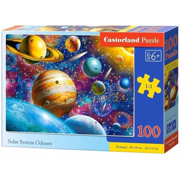 Xếp hình Puzzle Các Hành tinh trong Hệ Mặt Trời 100 mảnh CASTORLAND B-111077
