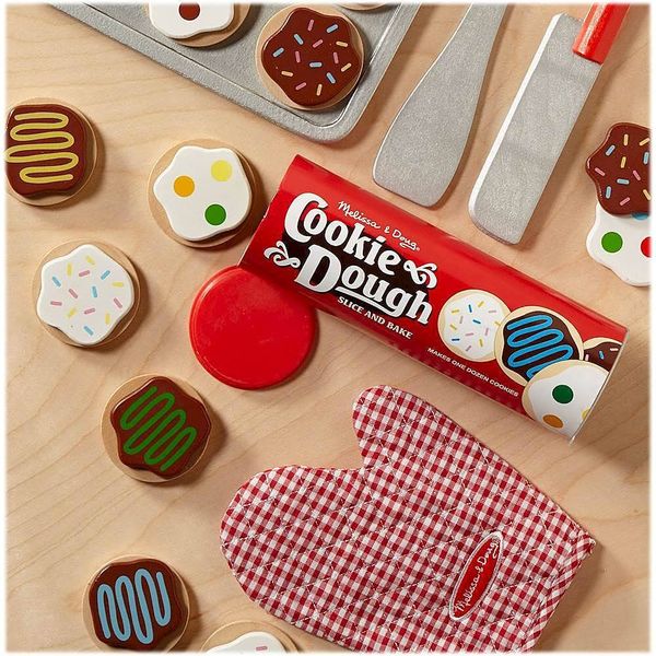 Đồ chơi làm bánh MELISSA & DOUG Slice and Bake Cookie Set - Wooden Play Food- B00146K0I6