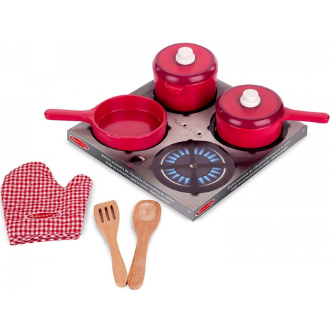  12610 Melissa and Doug Wooden Kitchen Accessory Set 