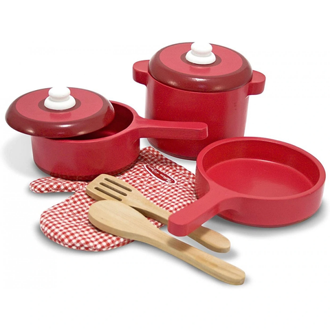  12610 Melissa and Doug Wooden Kitchen Accessory Set 