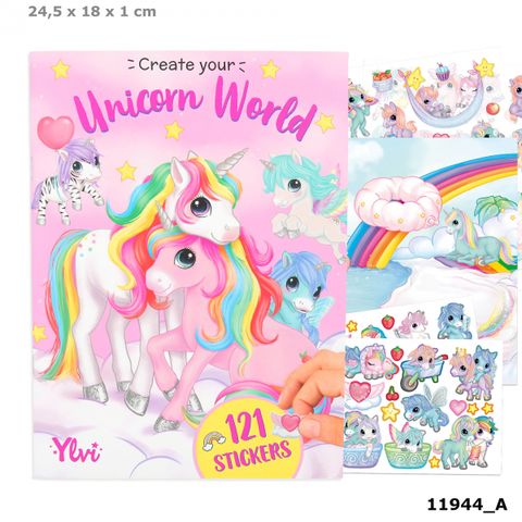  Sticker BST thiết kế thời trang Unicorn World TOPMODEL 