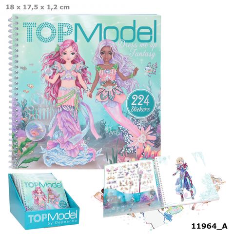  Đồ chơi sách thiết kế thời trang Dress Me Up Fantasy TOPMODEL 