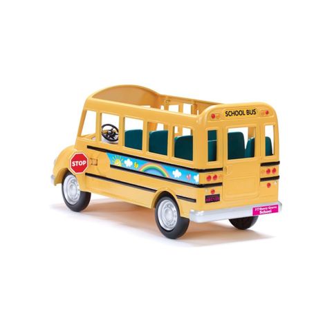  Đồ chơi mô hình xe Calico Critters School Bus, Toy Vehicle for Dolls 