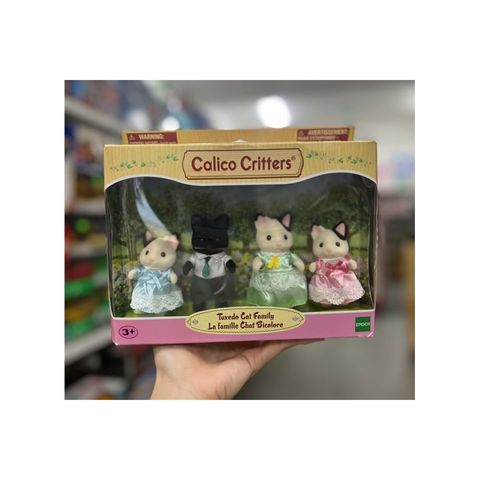  Đồ chơi búp bê gia đình Calico Critters Tuxedo Cat Family 