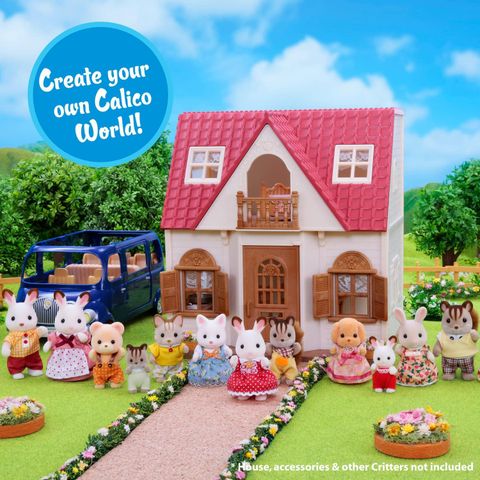  Đồ chơi búp bê gia đình Calico Critters Toy Poodle Family 
