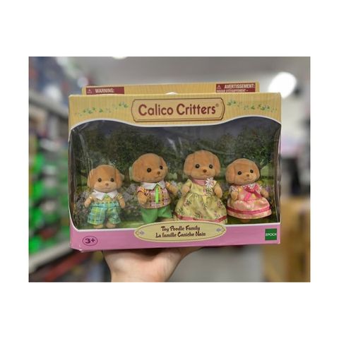  Đồ chơi búp bê gia đình Calico Critters Toy Poodle Family 