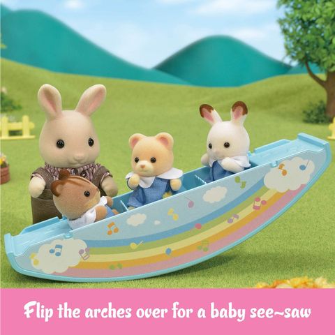  Calico Critters Sunshine Nursery Bus Toy Vehicle for Dolls Sylvanian Families 