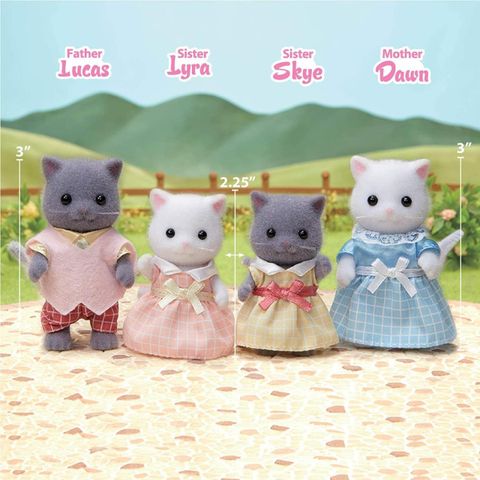  Đồ chơi gia đình mèo Ba Tư Sylvanian Families Calico Critters Persian Cat Family 