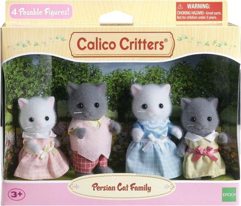  Đồ chơi gia đình mèo Ba Tư Sylvanian Families Calico Critters Persian Cat Family 