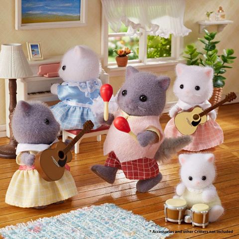  Đồ chơi gia đình mèo Ba Tư Sylvanian Families Calico Critters Persian Cat Family 