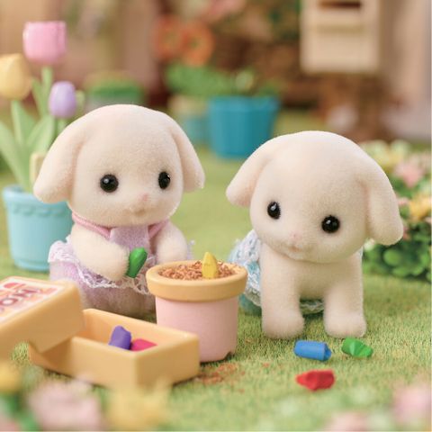  Đồ chơi thỏ sinh đôi 5737 Sylvanian Families Flora Rabbit Twins 