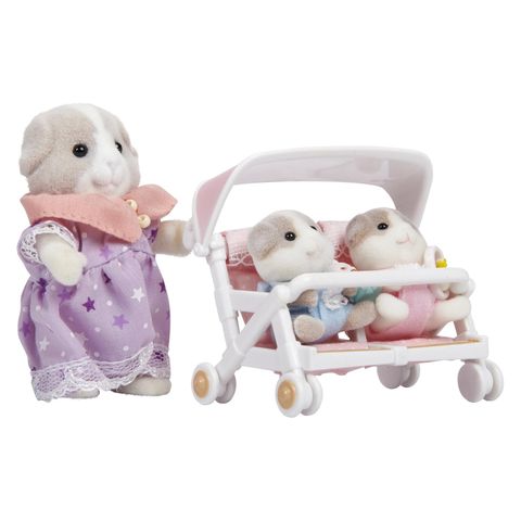  Calico Critters Patty & Paden's Double Stroller 