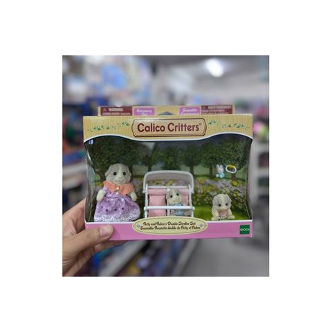  Calico Critters Patty & Paden's Double Stroller 