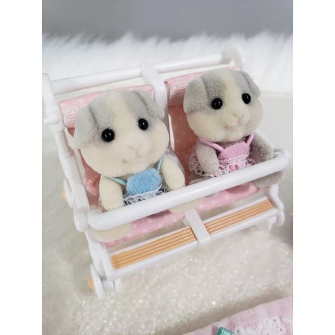  Calico Critters Patty & Paden's Double Stroller 
